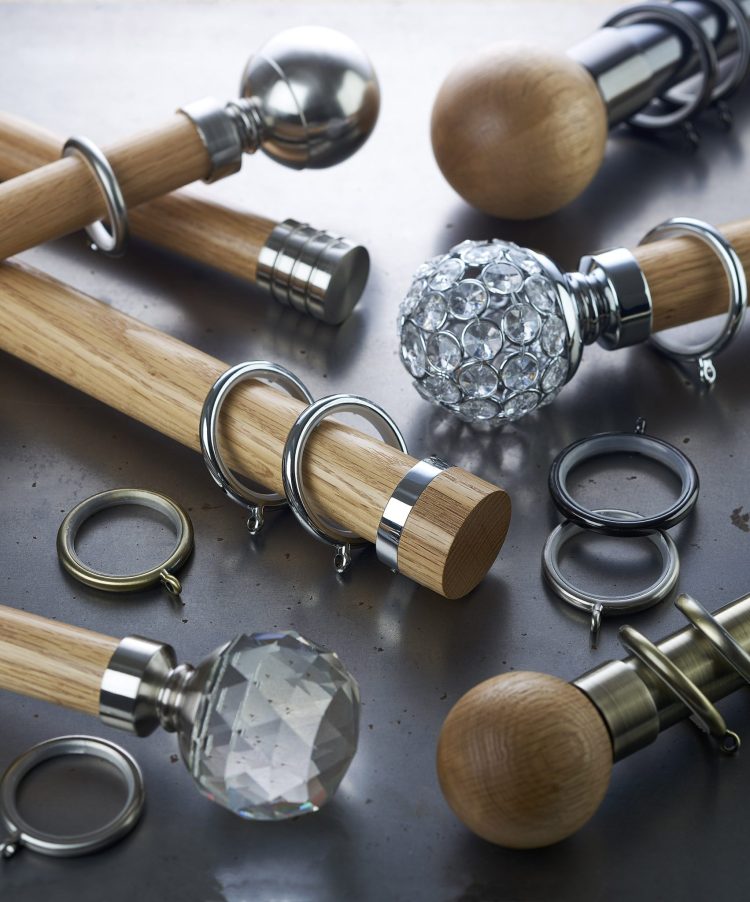 Hallis Hudson Neo Curtain Poles by Gareth Walker - Staffordshire Professional Commercial Product Photographer