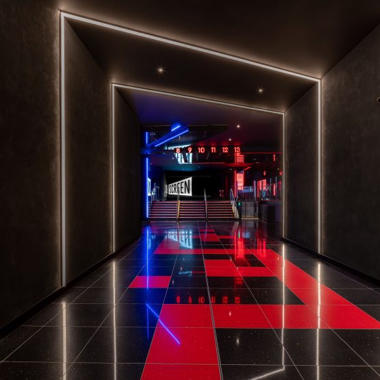 Cineworld Warrington LED Lighting by Gareth Walker Photographer