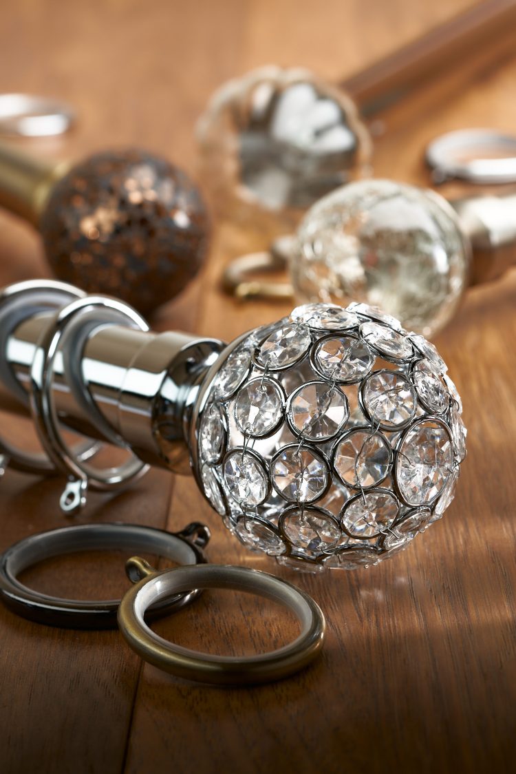 Hallis Hudson Neo Curtain Poles by Gareth Walker - Staffordshire Professional Commercial Product Photographer